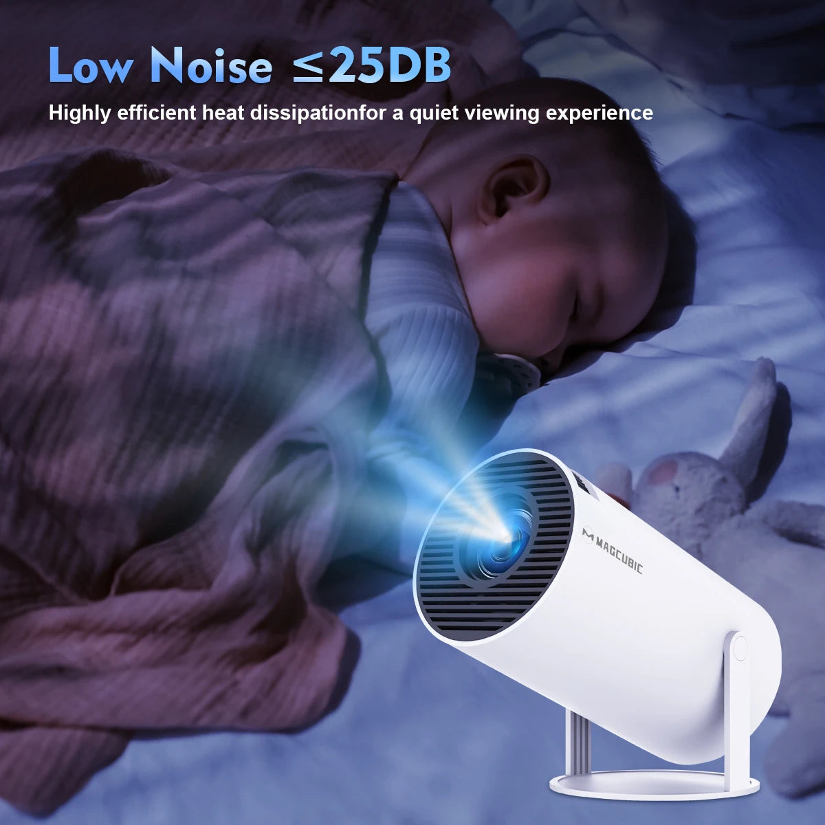 Magcubic Projector HY300 Pro 8K Android 14 Dual Wifi6 290ANSI Allwinner H726 BT5.4 1080P 1280*720P Home Cinema Outdoor Projetor