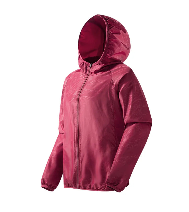 JNLN Men Women Waterproof Hiking Jacket Quick Dry Sun Protection Windbreaker Unisex Camping Climbing Outdoor Sports Rain Coat