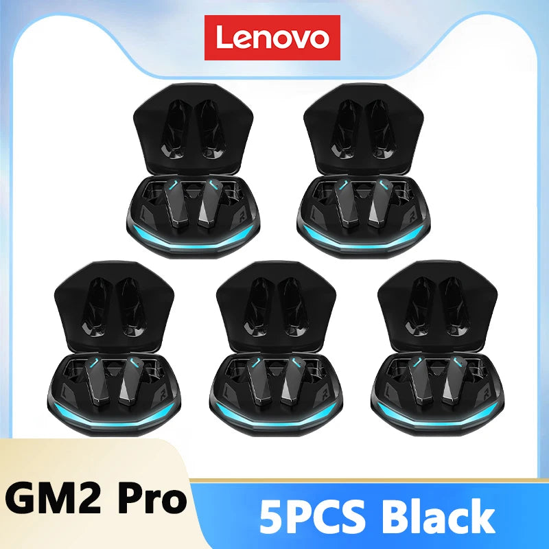 Lenovo GM2 Pro Bluetooth 5.3 Earphones Sports Headset Wireless In-Ear Gaming Low Latency Dual Mode Music Headphones New