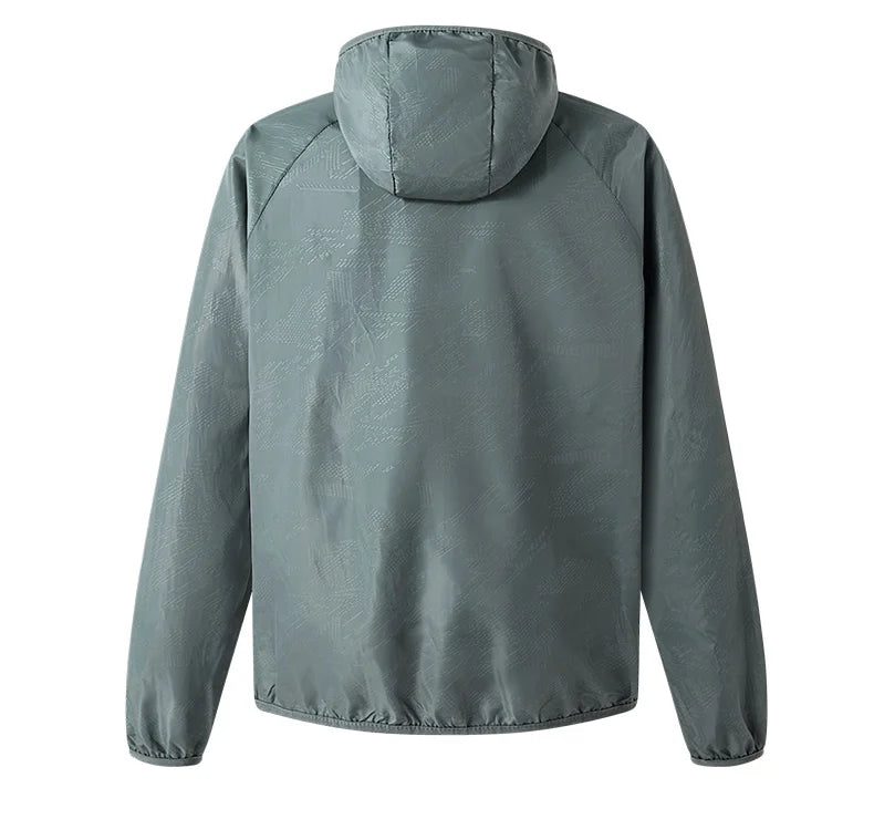 JNLN Men Women Waterproof Hiking Jacket Quick Dry Sun Protection Windbreaker Unisex Camping Climbing Outdoor Sports Rain Coat