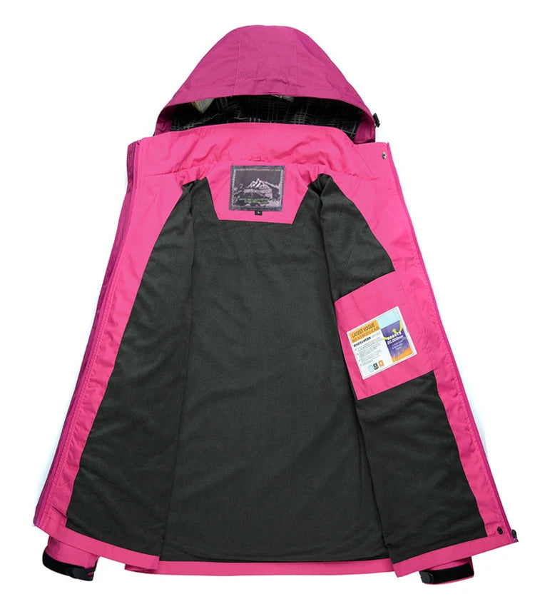 TRVLWEGO Women's Waterproof Hiking Jacket Windproof Windbreaker Camping Hunting Climbing Trekking Fishing Coat Outdoor Clothing