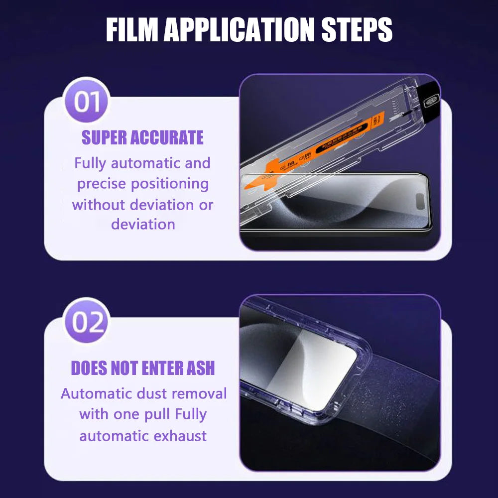 Oleophobic Coating Dust Free Installation Privacy Screen Protector For iPhone 17 Pro Max 16 15 13 14 Pro 11 12 16e Mini SE XR 7